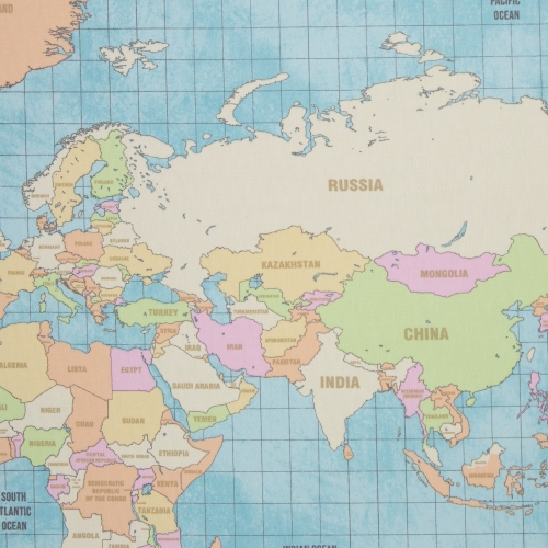 Canvas Swafing Weltkarte